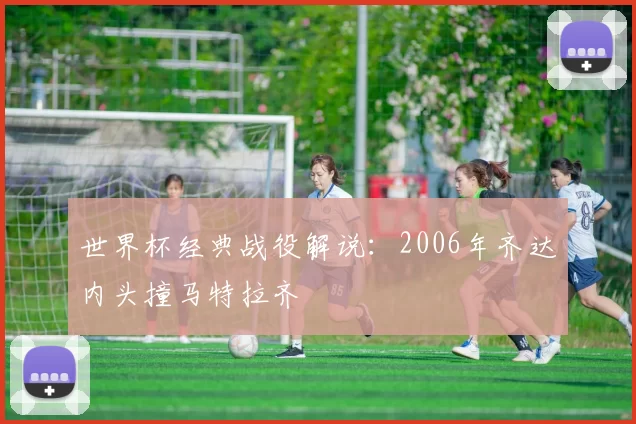 世界杯经典战役解说:2006年齐达内头撞马特拉齐