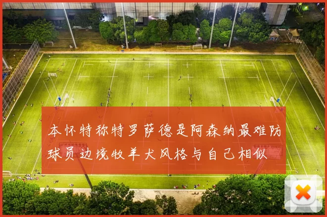 本怀特称特罗萨德是阿森纳最难防球员边境牧羊犬风格与自己相似
